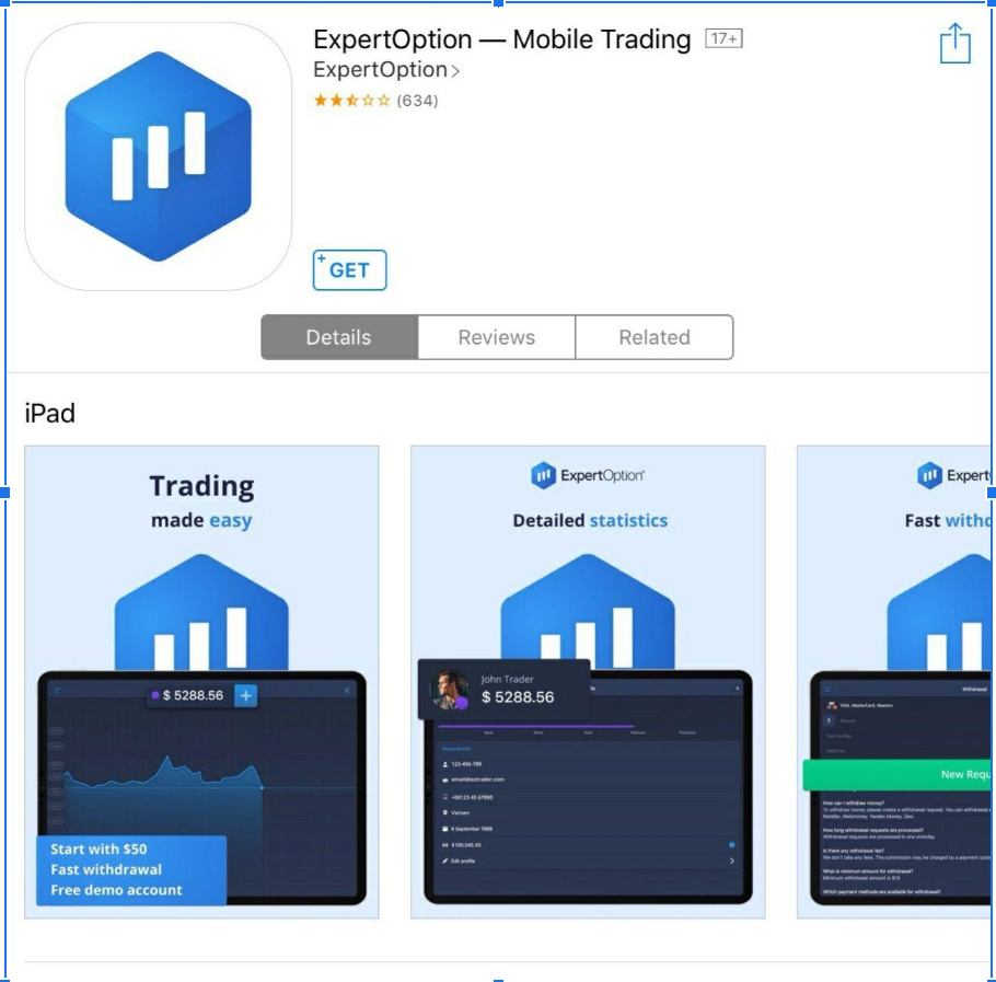 Expertoption ios app in India