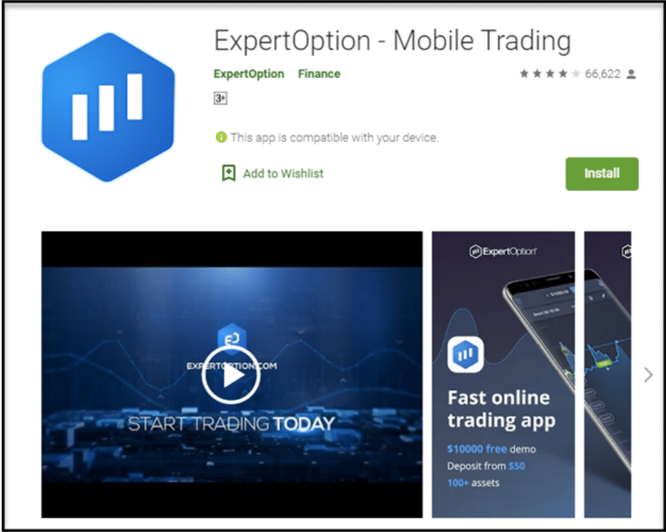 ExpertOption android application